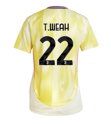 Juventus Timothy Weah #22 Segunda Equipación Mujer 2024-25 Manga Corta